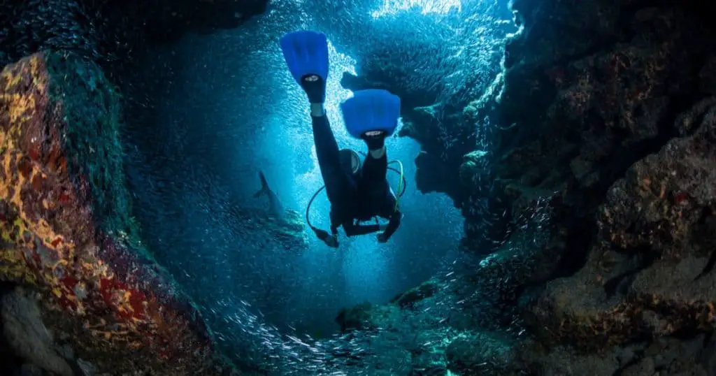 Diving Trinity Cave in Grand Cayman